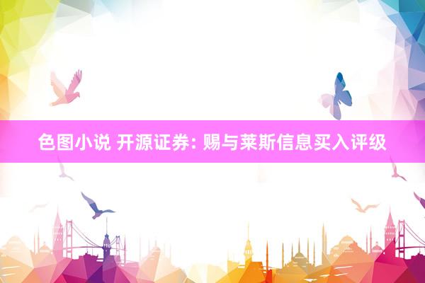 色图小说 开源证券: 赐与莱斯信息买入评级